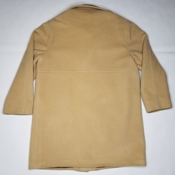 Pendleton Button Front Overcoat Long Jacket L Tan - Picture 6 of 8